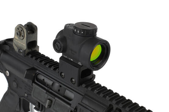 Trijicon MRO optic with 2 MOA red dot has two nightvision brightness settings